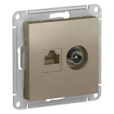 Розетка компьютерная SchE ATN000589 AtlasDesign 2 розетки,AtlasDesign RJ45, кат.5E,