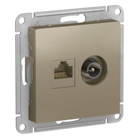 Computer socket Sche ATN000589 AtlasDesign 2 outlets, AtlasDesign RJ45, cat. 5e,