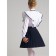 Blouse for a girl with ruffles, height 158 ​​cm