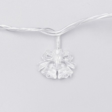 Garland “thread” 5 m with nozzles “Two bells”, IP20, transparent thread, 20 LED, glow of multi (RG/RB), blinking, 220 V-11