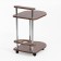 Serving table "Golden", tavolato walnut color