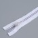 Lightning "Spiral", No. 5, detachable, automatic lock, 80 cm, white/lilac color