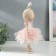 Interior doll "Baby Princess in a pink dress, with a bear" 37.5x15x18.5 cm