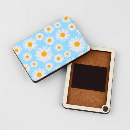 Magnetic needle "Chamomile", 8 × 5.5 cm, blue color-2