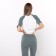 Women's set "Wake Up" (T-shirt/Bridges), the color is gray-green, size 52