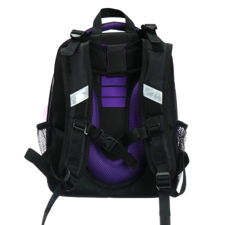 School backpack 38 x 30 x 16 cm, ergonomic back, stavia "cat", black-4