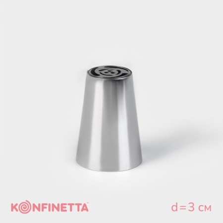 Konfinetta Confectionery Nazadka "Tulip", D = 3 cm, output 1.7 cm, stainless steel