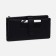 Women's wallet on the button, black color
