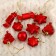 Set of jewelry plastic 10 pcs "Sanda" red