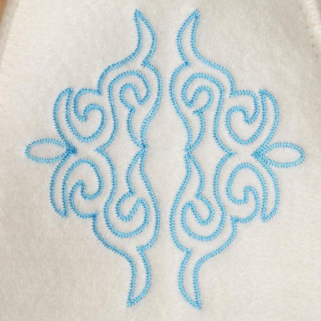 Bath of a bathhouse "Steppe wind" Blue pattern-1