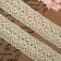 Knitted lace, 50 mm × 10 ± 1 m, beige color