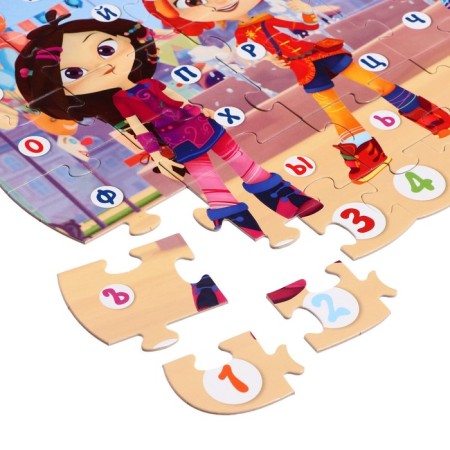 Game set 3 in 1 "Fairytale patrol. Reading and score "-12
