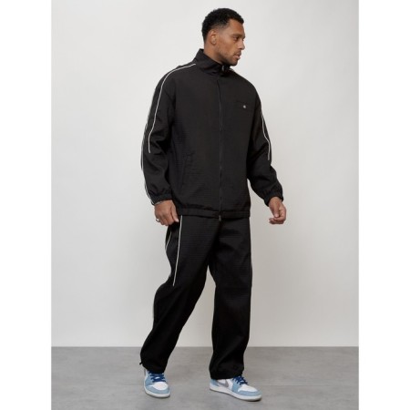 Sports suit men's, size 48, black color-2