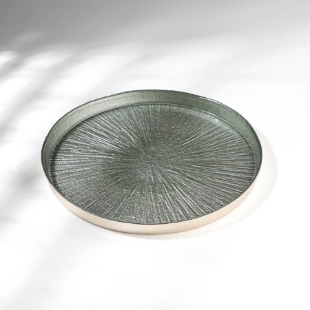 Glass plate with Victoria Regina, D = 21 cm