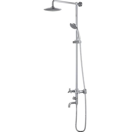The shower system is D&K Hessen Goethe Da1384741E09, Tropical Shower, Hand Lake, Chrome