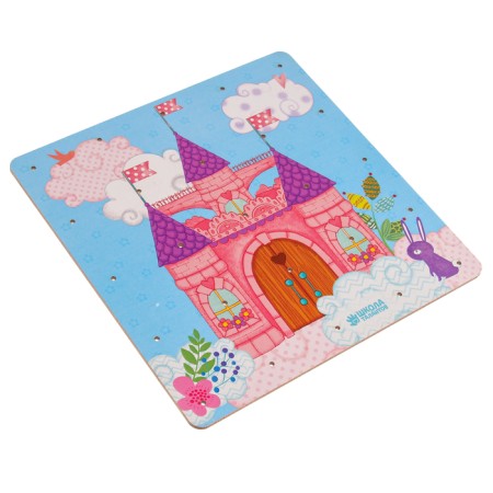 Board game. Geobard with add. elements "Princess Castle" 20x20 cm-12