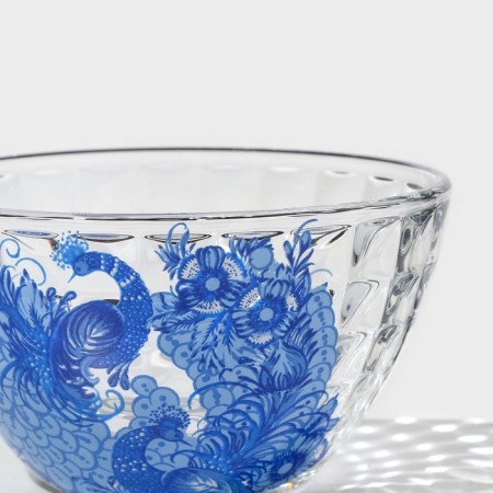 Gzhel salad bowl, glass, 250 ml-2
