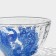 Gzhel salad bowl, glass, 250 ml
