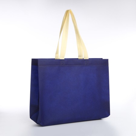 Household bag without fastening, blue color