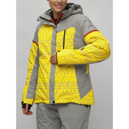 Ski suit female, size 58, yellow color-30