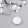 Decor for creativity plastic "Rhinestones Round. Transparent" set 25 pcs 1.6x1.6 cm