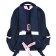 Frame, 36 x 28 x 20 cm, Grizzly, from Plyusha, + keychain, dark blue/pink