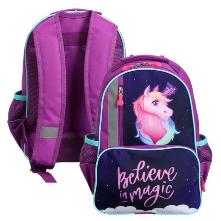 School backpack, 37 x 26 x 13 cm, ergonomic back, calligrata ORT "Unicorn"-5