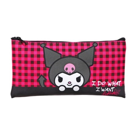 Penal soft, 1 compartment, 108 x 205 mm, flat, kuromi raspberry cage, PE 210 den-1