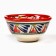 PIALA RISHTAN CIRAMICA "Patterns", 8.5 cm, small cognac, red, mix