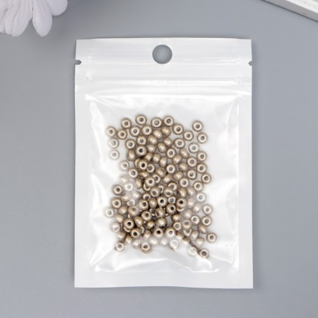 Glass beads 6/0 "metallic. Bright bronze" 10 g-2