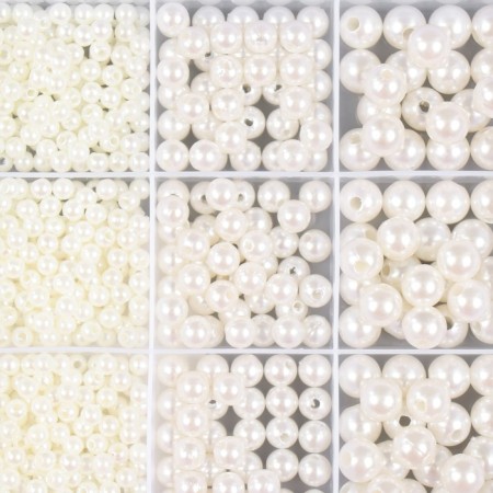 Beads in the box "Pearls" 12 divisions 10x13.5x1.8 cm-1