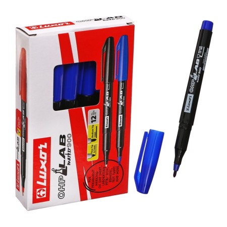 Permanent laboratory laboratory 1.0 mm Luxor "OHP 900", bullet, blue