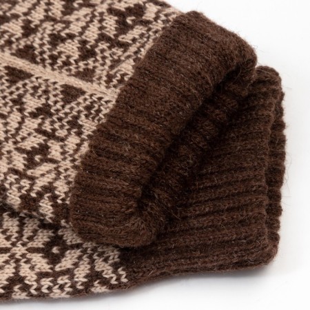 Women's socks, brown color, size 23-25-2