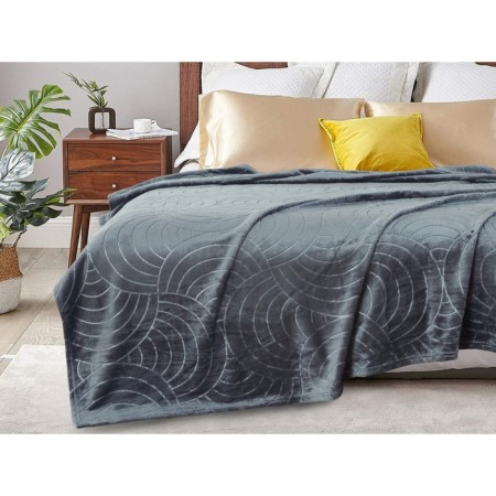 Cleo Home Aura, Velsfote, size 180x200 cm, dark gray color