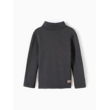 Baby Minaku turtleneck, graphite color, height 116 cm
