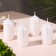 Set of candles "Column", 4 pieces, pearlescent 7x3.8 cm