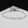 Bracelet "baby" shine, rainbow color in silver, 16 cm