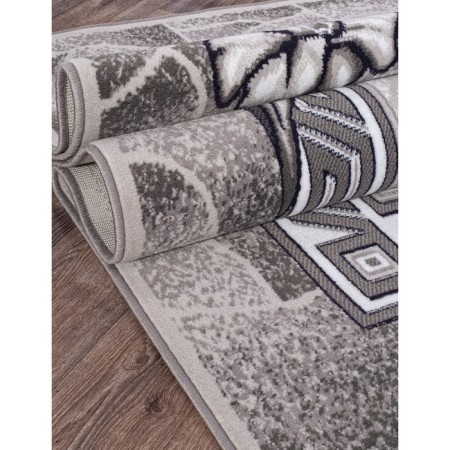 Rectangular carpet Merinos Silver, size 180x350 cm, Gray color-2