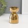 Ceramics candlestick per 1 candle "Illusion" d = 4 cm gold 6.5x6.5x10 cm