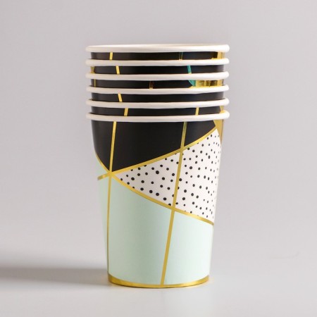 A glass of paper "mint luxury", a set of 6 pcs., 250 ml-1