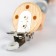 Holder for the nipples - dummies "Baby of Nature", silicone, beige/gray color