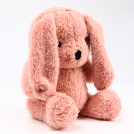 Soft toy "Bunny", 23 cm, dark pink color-3