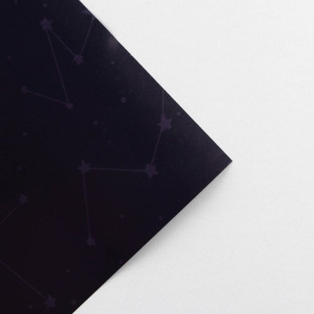Paper packaging glossy bilateral "Cosmos", 70 x 100 cm-2