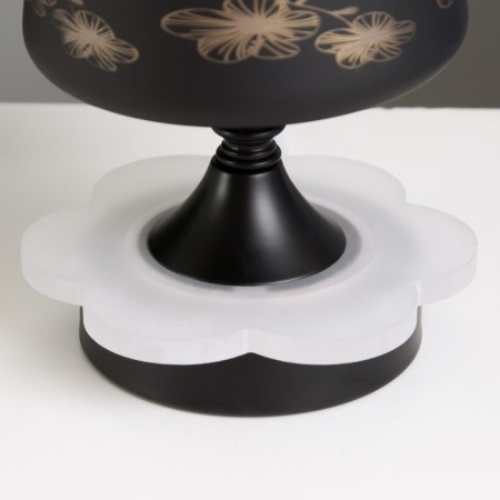 Aroma lace with backlight "Flowers" E14 40W +RGB black 12.5x12.5x23 cm-4
