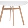 Round table Skandi metal, white/natural 80x80x73 cm
