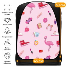 Kit on the seat car Cartage Pink mood, PVC, 60 x 45 cm, euro suspension