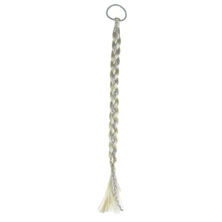 Braid on elastic band, 42 cm, white color