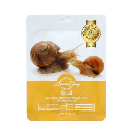 Class Mask for the face Grace Day with a snail mucin, 27 ml
