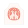 Apron of a kitchen with a photo print "Fit love", adjustable, size OS
