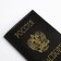 Passport cover, dark brown color